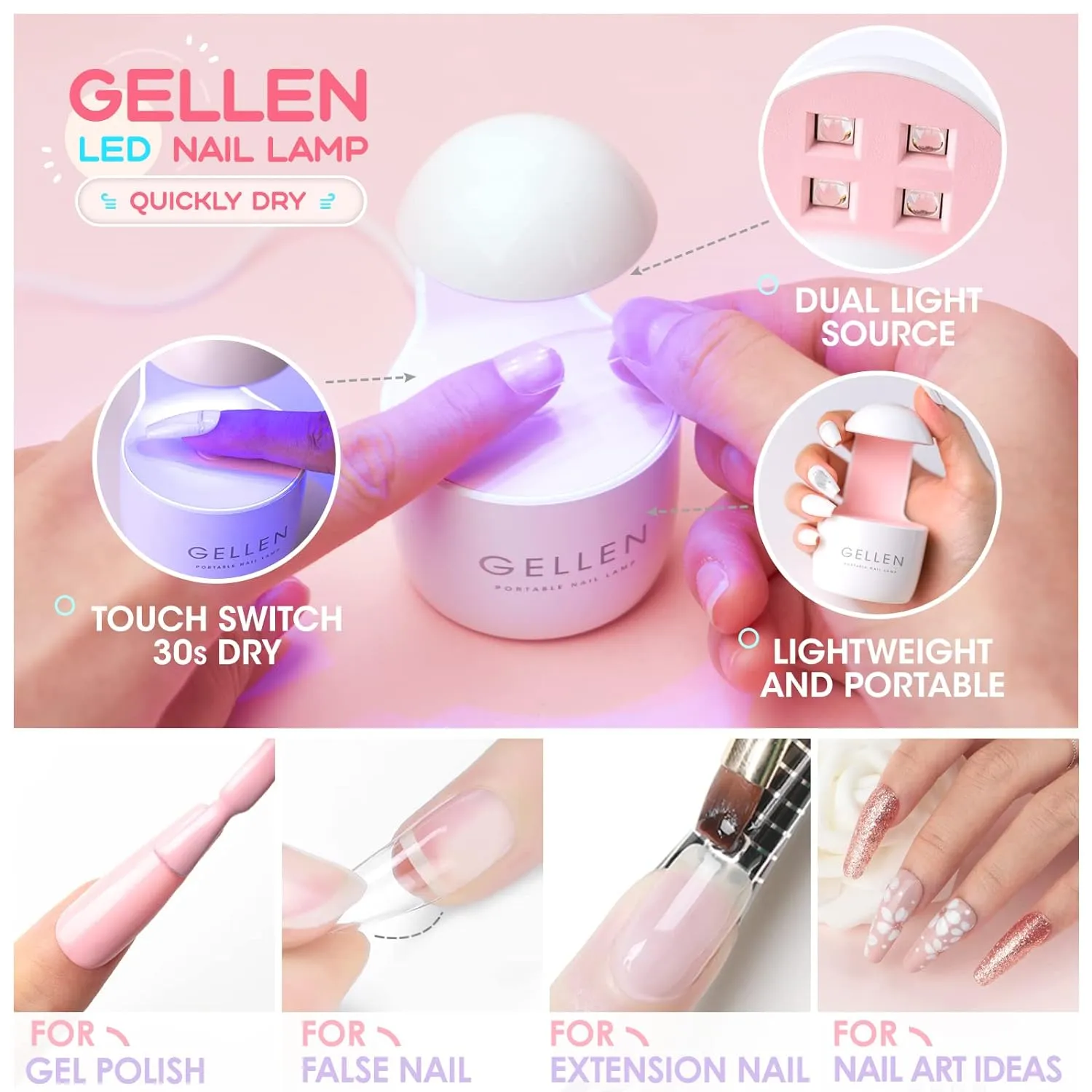 Coffin Nail Tips And Glue Gel Kit, Gel x Nail Kit 240Pcs Full Matte Fake Nails Coffin Nail Tips, 3 In 1 Nail Glue