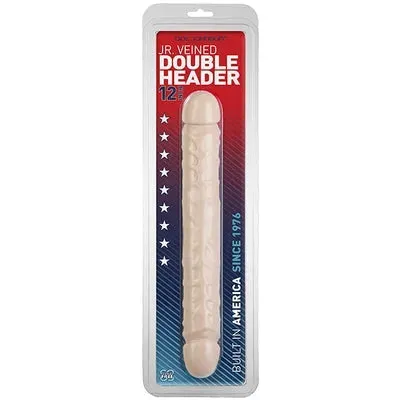 Dildos and Dongs Junior Veined Double Header 12"