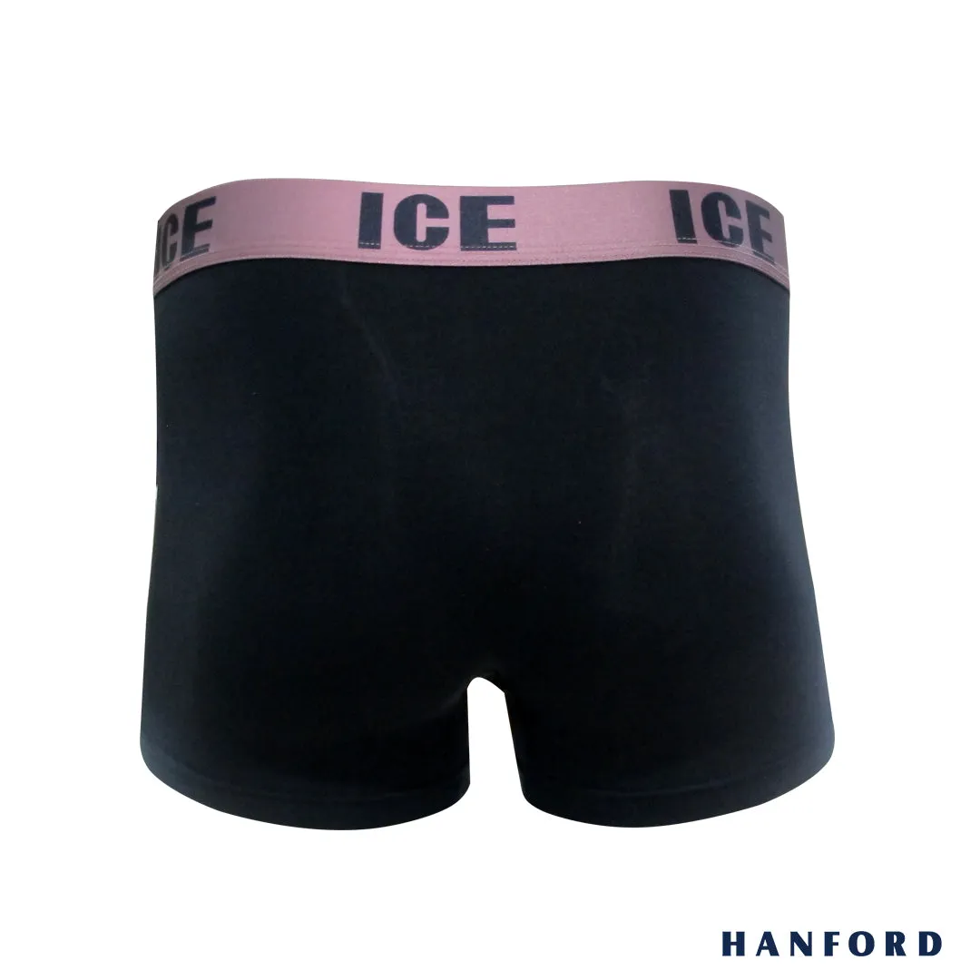 Hanford iCE Men O.N.E. Collection Artemisia w/ Modal Spandex Boxer Briefs - Black (Single Pack)