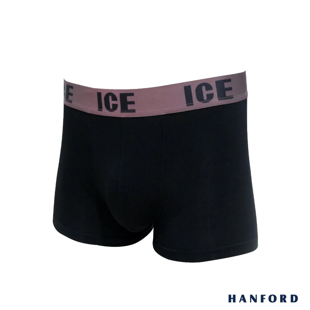 Hanford iCE Men O.N.E. Collection Artemisia w/ Modal Spandex Boxer Briefs - Black (Single Pack)