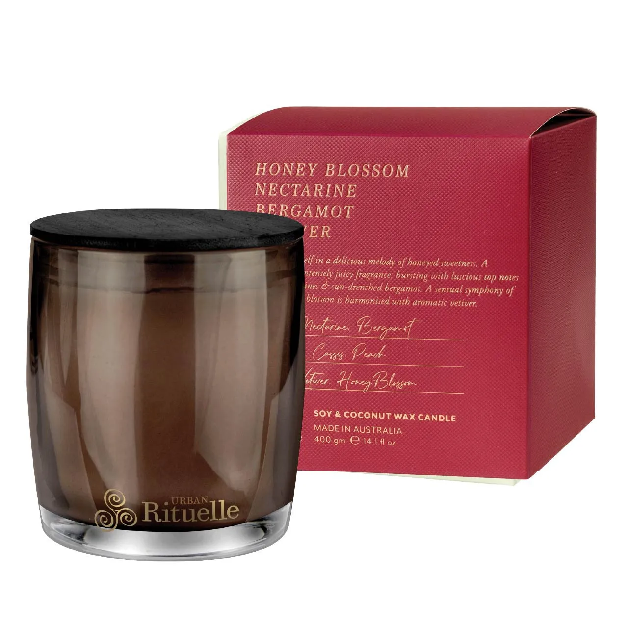 Honey Blossom, Nectarine, Bergamot & Vetiver Scented Soy Candle
