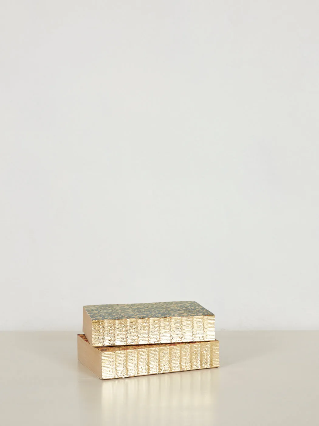 Libri Multi Canvas Notebook with Gold Leaf - Blue Damask