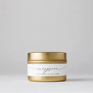 Tin Soy Candle: Evergreen